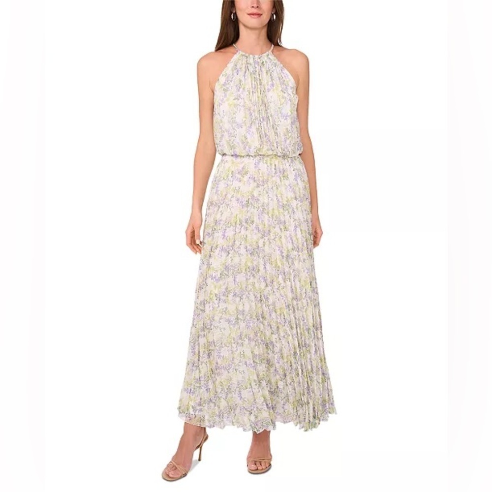 MSK
Women's Bloused-Waist Pleated Floral-Print Dress